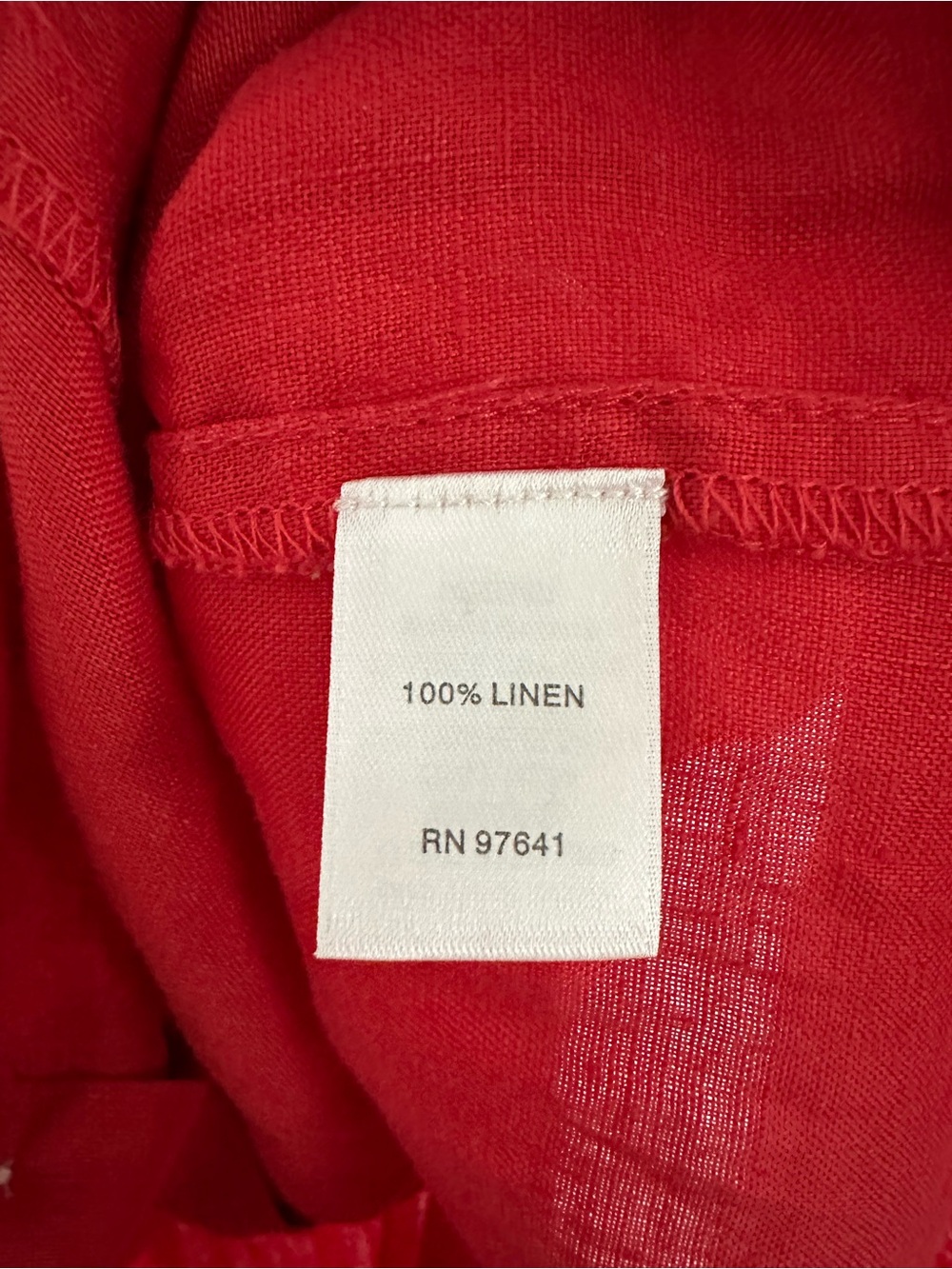 J. Jill Sleeveless Button-Down Linen Tunic Top in Red - Picture 4 of 8